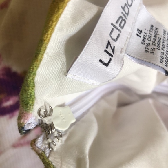 Woman’s Liz Claiborne sheath floral spring midi dress - Picture 12 of 13